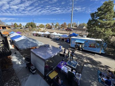 Outdoor market scene at a SideQuest Events event in South Metro Denver