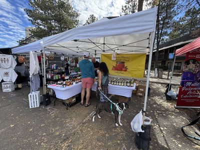 Attendees enjoying a SideQuest Events community market in South Metro Denver