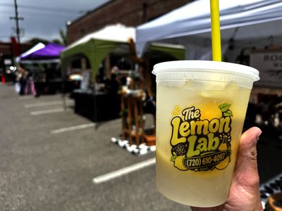 Freshly squeezed lemonade from The Lemon Lab, a vendor with SideQuest Events