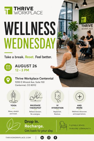 Wellness Wednesday at Thrive Workplace Centennial